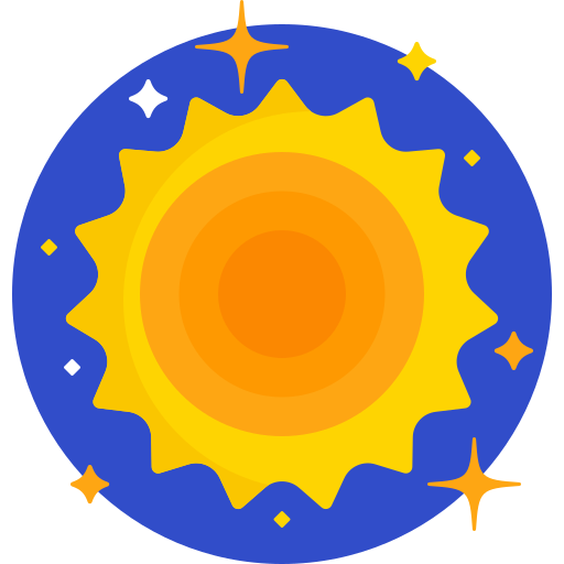 태양 Detailed Flat Circular Flat icon