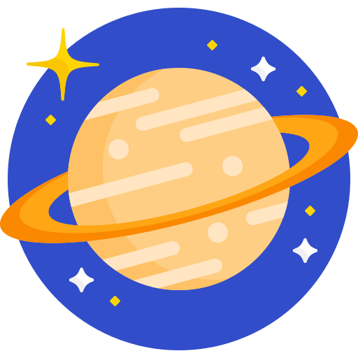 saturno Detailed Flat Circular Flat icono