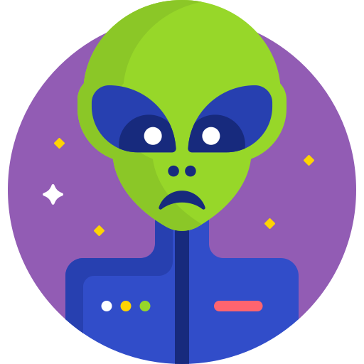 Alien Detailed Flat Circular Flat icon