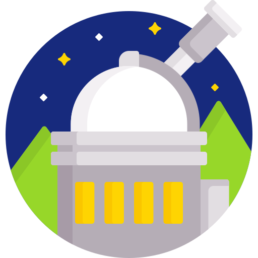 observatorio Detailed Flat Circular Flat icono
