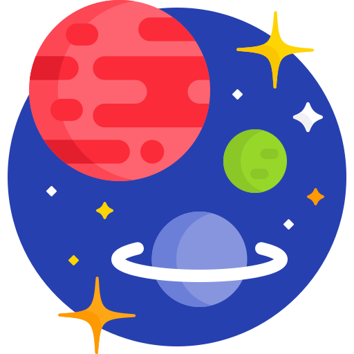 Планеты Detailed Flat Circular Flat иконка