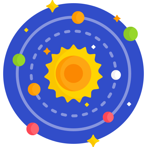 太陽系 Detailed Flat Circular Flat icon