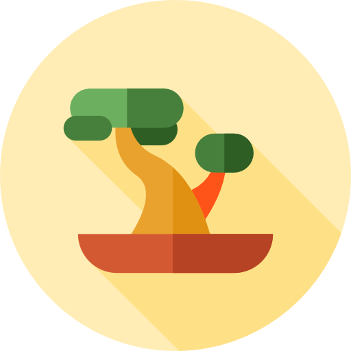 Bonsai Flat Circular Flat icon