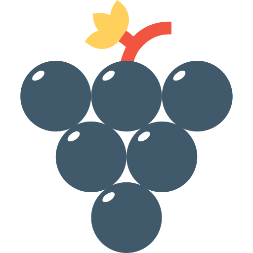 Виноград Flat Color Flat иконка