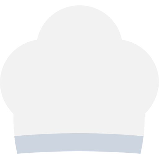 szef kuchni Flat Color Flat ikona