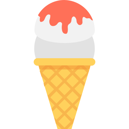 Мороженое Flat Color Flat иконка