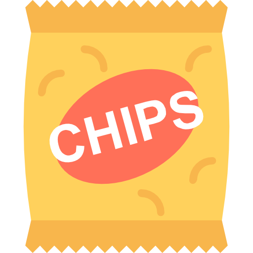 Chips Flat Color Flat icon