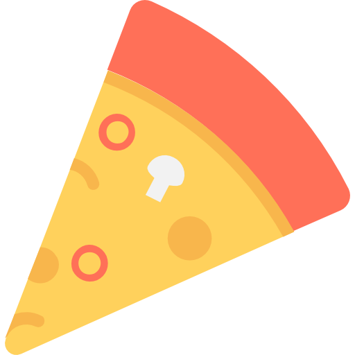 pizza Flat Color Flat icono