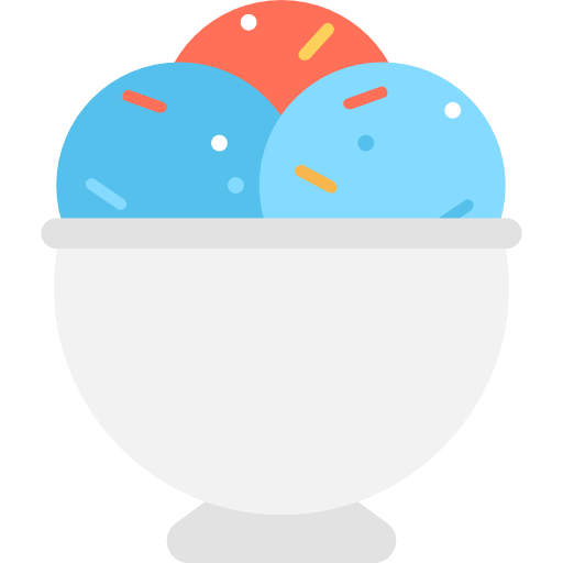 Мороженое Flat Color Flat иконка