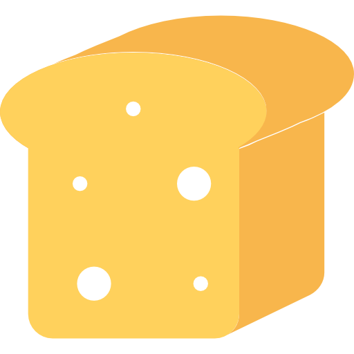Bread Flat Color Flat icon