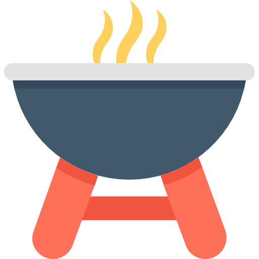 Barbecue Flat Color Flat icon
