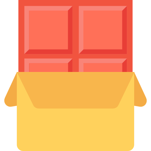 czekolada Flat Color Flat ikona
