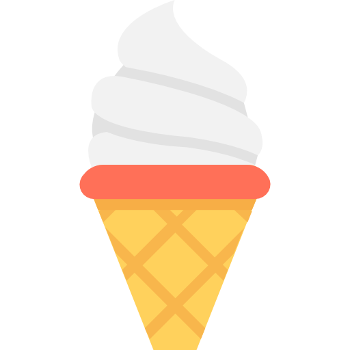 ijsje Flat Color Flat icoon