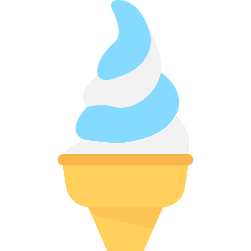 Ice cream Flat Color Flat icon