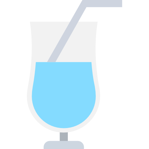 Glass of water Flat Color Flat icon