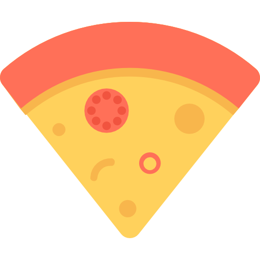 pizza Flat Color Flat icoon