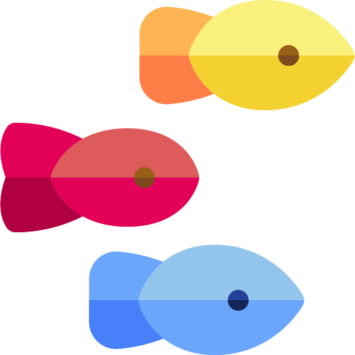 魚類 Basic Rounded Flat icon