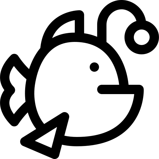 zeeduivel Basic Rounded Lineal icoon