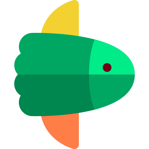 sunfish Basic Rounded Flat Ícone