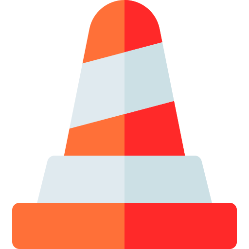 Cone Basic Rounded Flat icon
