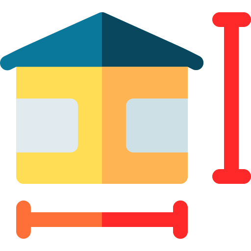 House plan Basic Rounded Flat icon