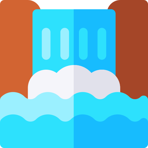 Waterfall Basic Rounded Flat icon