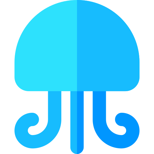 クラゲ Basic Rounded Flat icon