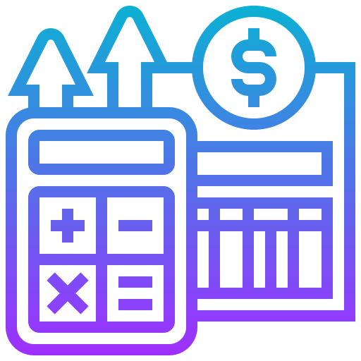 Income statement Meticulous Gradient icon