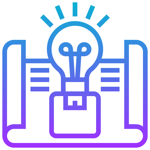 proceso de diseño Meticulous Gradient icono