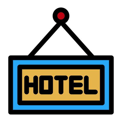segno dell'hotel Generic Outline Color icona