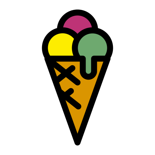 cono gelato Generic Outline Color icona