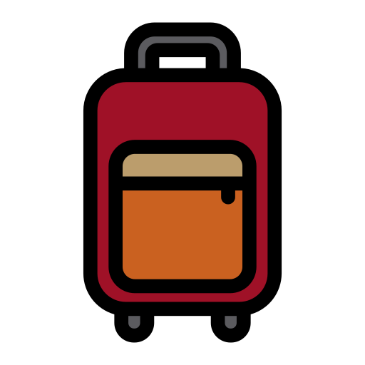 bagaglio da viaggio Generic Outline Color icona