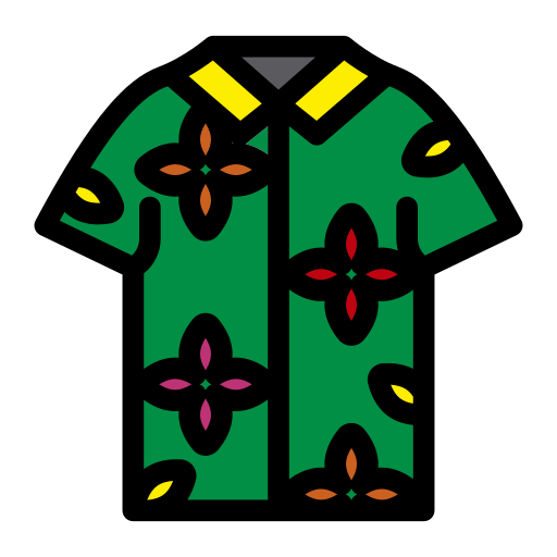 letnia koszula Generic Outline Color ikona