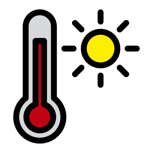 temps chaud Generic Outline Color Icône