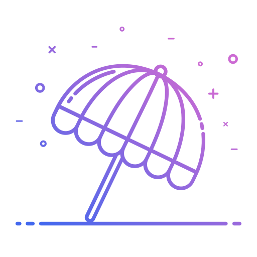 пляжный зонтик Generic Gradient иконка