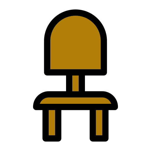 Chair Generic Outline Color icon