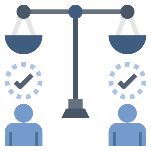 gerechtigheid Noomtah Flat icoon