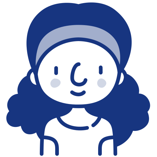 meisje Generic Blue icoon