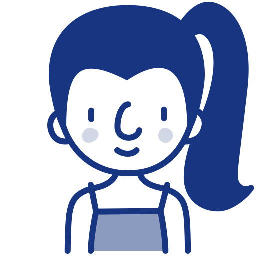 소녀 Generic Blue icon