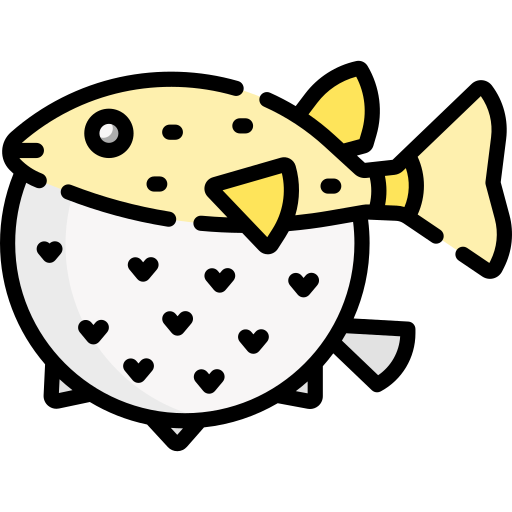 Puffer fish Special Lineal color icon