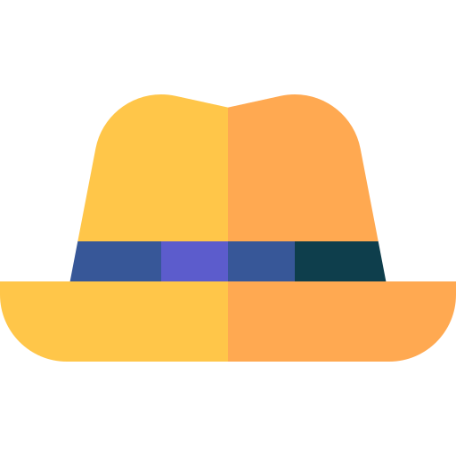 sombrero de fieltro Basic Straight Flat icono