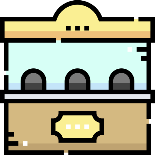 ticketkantoor Detailed Straight Lineal color icoon