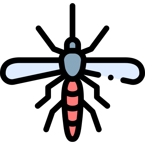 mosquito Detailed Rounded Lineal color icono