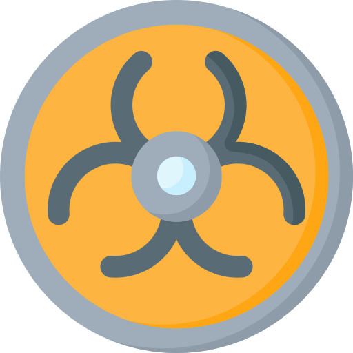 Biohazard sign Special Flat icon