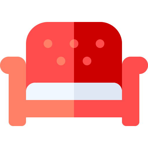 ソファー Basic Rounded Flat icon