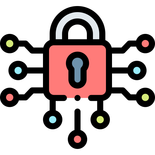Padlock Detailed Rounded Lineal color icon