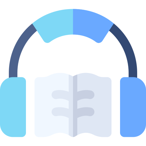 książka audio Basic Rounded Flat ikona