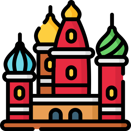 catedral de san basilio Special Lineal color icono