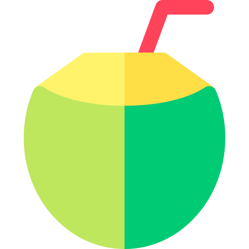 Coconut drink Basic Rounded Flat icon