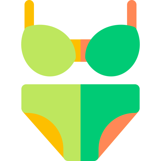 bikini Basic Rounded Flat icoon